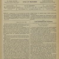 1325 - Page 1305 - Sommaire / Paris, le 24 novembre 1902 / L'auto-représentation organique ou hallucination cénésthésique dans l'hystérie ; par le Docteur J.-B. Buvat...