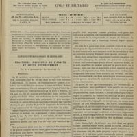 1397 - Page 1377 - Sommaire / Clinique ophtalmologique de l'Hôtel-Dieu. Fractures indirectes de l'orbite et leurs conséquences ; par M. le Professeur de Lapersonne