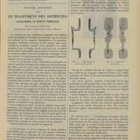 0051 - Page 41 - Clinique des maladies de l'appareil digestif. L'hystérie gastrique et ses stigmates périphériques ; par MM. Albert Mathieu et J.-Ch. Roux / Nouvel appareil pour le traitement des arthrites. Particulièrement des arthrites tuberculeuses ; par le Docteur Caillaud...