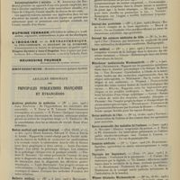 0055 - Page 45 - Sociétés savantes. Académie de médecine. (Séance du 9 janvier 1906). Traitement des névralgies faciales rebelles par les injections profondes. M. le Professeur Raymond, une note de MM. F. Lévy et A. Baudouin... / Autosynoptomètre à miroirs. M. Armaignac... / Articles originaux des principales publications françaises et étrangères. Archives générales de médecine / Boston medical and surgical Journal / Bulletin médical / Deutsche medizinische Wochenschrift / Jahrbuch für Kinderheilkunde / Journal des praticiens / Journal des sciences médicales de Lille / Lyon médical / Münchener medizinische Wochenschrift / Revue médicale de l'Est / Revue mensuelle des maladies de l'enfance / Semaine médicale / Therapie der Gegenwart / Wiener klinische Wochenschrift