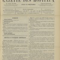 0059 - Page 49 - Sommaire / Chronique et nouvelles scientifiques. Hôpitaux de Paris / Concours de l'internat / L'académie nationale de médecine de Mexico