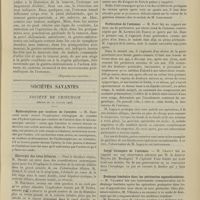 0065 - Page 55 - Revue générale. Les périgastrites ; par le Docteur Albert Catz... IV. Traitement / Sociétés savantes. Société de chirurgie. (Séance du 10 janvier 1906). Hydronéphrose par coudure de l'uretère. M. Bazy / Chirurgie des voies biliaires. M. Delbet / Prolapsus du rectum. M. Picqué / Perforation de l'estomac. M. Bazy, sur deux cas de perforation par ulcère rond de l'estomac communiqués par M. Lapeyre... / Corps étrangers de l'estomac. M. Chaput, sur une observation par M. le Docteur Ruysen... / Drainage lombaire dans les péritonites appendiculaires. M. Villemin