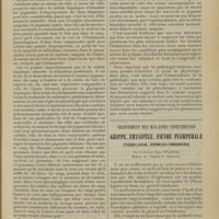 0087 - Page 77 - Hématolyse. Pigments biliaires et cellule hépatique ; par le Docteur G. Froin... / Traitement des maladies infectieuses. Grippe, érysipèle, fièvre puerpérale, coqueluche, broncho-pneumonie ; par le Docteur Émile Pillière...