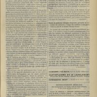 0105 - Page 95 - Livres nouveaux. Leçons de pharmacothérapie, par Stokvis. Traduction française de MM. de Buck et de Moor. [L. Babonneix] / Traité de médecine clinique (diagnostic, pronostic et traitement des maladies) à l'usage des étudiants et des praticiens, par M. le Docteur Thomas Savill. [A. Housquains]