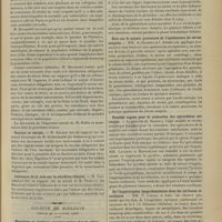 0125 - Page 115 - Sociétés savantes. Académie de médecine. (Séance du 23 janvier 1906). De la mortalité par tuberculose en France et en Allemagne / Vaccine et variole. M. Kelsch, sur un travail historique de M. Goldschmidt... / Influence de la rate sur la sécrétion biliaire. M. Lancereaux, sur un travail de M. Paulesco... / Société de biologie. (Séance du 30 janvier 1906). Hémolyse et cholémie expérimentales chez le chien. M. Froin / Note sur la nature graisseuse de l'opalescence du sérum sanguin. MM. A. Gilbert et J. Jomier / Procédé rapide pour la coloration des spirochètes sur coupes / De l'hypertrophie langerhansienne dans les cirrhoses alcooliques. MM. P. Carnot et Amet