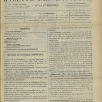 0191 - Page 181 - Sommaire / Chronique et nouvelles scientifiques. Concours de l'internat / XVe Congrès international de médecine / Une négresse « blanche » / Nécrologie / Chemins de fer de Paris-Lyon-Méditerranée