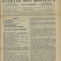 0203 - Page 193 - Sommaire / Chronique et nouvelles scientifiques. Concours de l'internat / Guerre / Les lenteurs parlementaires / Statistique