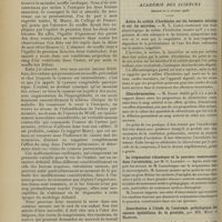 0220 - Page 210 - Hôpital des Enfants-Malades. Végétations adénoïdes du nourrisson : localisation clinique des cornages pharyngien, laryngien et bronchitique. Laryngite aigue spasmodique. Maladie de Henri Roger ; par M. G. Variot / Sociétés savantes. Académie des sciences. (Séance du 5 février 1906). Action du sulfate d'hordénine sur les ferments solubles et sur les microbes. M. L. Camus / Chloroformisation. M. Tissot / La trépanation rolandique et la ponction ventriculaire dans l'arriération, par M. O. Laurent / Contribution à l'étude de l'anatomie pathologique des cancers épithéliaux de la prostate, par MM. Motz et Majevski