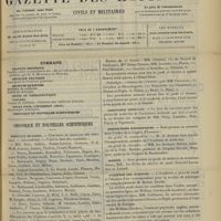 0227 - Page 217 - Sommaire / Chronique et nouvelles scientifiques. Hôpitaux de Paris / Concours de l'internat / Assistance médicale / Distinctions honorifiques / Marine / Académie des sciences / Nécrologie