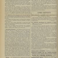 0248 - Page 238 - Sociétés savantes. Société de chirurgie. (Séance du 14 février 1906). M. Chaput : Guérison des kystes hydatiques par l'injection de quelques gouttes de formol concentré / Pancréatite chronique. M. Segond, par M. Terrier / Tétanos. M. Reynier, communiqué par M. Lop... / Livres nouveaux. Guide pratique de l'accoucheur et de la sage-femme, par L. Pénard et G. Abelin. [A. Lemierre] / Les conditions microbiennes de l'infection et l'immunité, par M. E. Bodin... [L. Gayard]