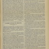 0259 - Page 249 - Analyses. Physiologie. Propriétés inhibitrices et anesthésiques des sels de magnésium. (S. J. Meltzer. Medical Record...) [F. Gardner] / Académie royale de médecine de Belgique. Rapport de la Commission qui a été chargée d'examiner le mémoire manuscrit soumis à l'Académie par MM. les Docteurs C. Jacobs..., et V. Geets... : Thérapeutique anticancéreuse par inoculations de vaccins bactériens (M. Van Ermengem...)