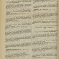 0268 - Page 258 - Sociétés savantes. Académie de médecine. (Séance du 20 février 1906). Le sérum antidysentérique. MM. Vaillard et Dopter / Lait et tuberculose. MM. Calmette et Breton / Sérothérapie de la fièvre typhoïde. M. Raoul Brunon / La mortalité par la tuberculose / Intérêts professionnels. Annulation d'un diplôme de chirurgien-dentiste sur la plainte d'un syndicat professionnel