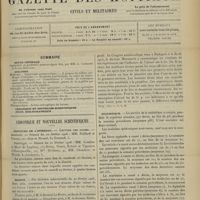 0275 - Page 265 - Sommaire / Chronique et nouvelles scientifiques. Concours de l'internat / Marine / L'alcool et l'efficacité du tir / Statistique