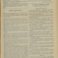 0331 - Page 321 - Sociétés savantes. Société de biologie. (Séance du 4 mars 1906) / Livres nouveaux. Précis de chirurgie infantile, par E. Kirmisson... [P. Dionis du Séjour] / Faculté de médecine de Paris. (Actes du 12 au 17 mars 1906). Examens de doctorat / Thèses