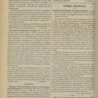 0342 - Page 332 - Analyses. Médecine infantile. Adénites post-scarlatineuses. (Schick. Jahrb. f. Kind...) [L. Babonneix] / Les taches de Koplik dans la rougeole. (M. A. Bing. Th. de Paris...) [L. Babonneix] / Chirurgie. Clouage de la tête de l'humérus dans un cas de fracture du col chirurgical. (H. A. Haubold. Med. Record...) [F. Gardner] / Livres nouveaux. Manuel d'électrothérapie et d'électrodiagnostic, par le Docteur E. Albert-Weil... Préface de M. le Professeur Gilbert. [A. Gaullieur l'Hardy] / Avis