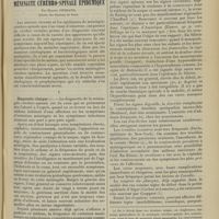 0349 - Page 339 - Revue générale. Le diagnostic de la méningite cérébro-spinale épidémique ; par Marcel Ferrand... I. Diagnostic clinique