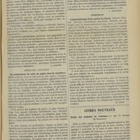 0355 - Page 345 - Analyses. Médecine. Classification clinique des syndromes paralytiques généraux. (Ingegniros. Revue neurol...) [L. Alquier] / Médecine infantile. Les perforations du voile du palais dans la scarlatine. (Méry et Hallé. Arch. de méd. des enf...) [L. Babonneix] / Chirurgie. L'immobilisation d'une moitié du thorax. (Charles Denison. American climatological Association... In Boston medical and surg. Journ...) [M. Lance] / Livres nouveaux. Traité des maladies de l'estomac, par le Docteur M. Soupault. [L. Babonneix]
