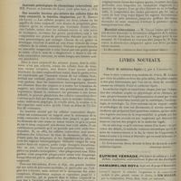 0380 - Page 370 - Sociétés savantes. Académie de médecine. (Séance du 13 mars 1906). Anatomie pathologique du rhumatisme tuberculeux par MM. Poncet et Leriche... / Une nouvelle fonction glandulaire des cellules fixes du tissu conjonctif, la fonction rhagiocrine, par M. Renaut... / La genèse des eaux thermales. M. Armand Gautier / Mortalité tuberculeuse. M. Vallin / Livres nouveaux. Précis de médecine légale, par A. Lacassagne. [Courtois-Suffit]