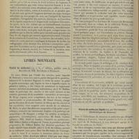 0390 - Page 380 - Analyses. Chirurgie. Fractures de la tête du radius. (T. T. Thomas. University of Pennsylvania medical Bulletin...) [F. Gardner] / Livres nouveaux. Traité de médecine... publiée sous la direction de MM. Bouchard et Brissaud. [L. Babonneix] / Précis d'auscultation et de percussion, par M. Cassaet. [L. Babonneix] / Précis de médecine légale, par Balthazard... [Courtois-Suffit]