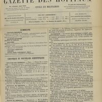 0407 - Page 397 - Sommaire / Chronique et nouvelles scientifiques. Concours de l'internat / Hôpitaux de Province / Écoles de médecine / Statistique / Nécrologie