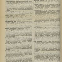 0408 - Page 398 - Articles originaux des principales publications françaises et étrangères. Archives d'électricité médicale expérimentale et clinique / Bulletin général de thérapeutique / Bulletin médical / Écho médical du Nord / Gazetta degli ospedali e delle cliniche / Gazette hebdomadaire des sciences médicales de Bordeaux / Journal de physiothérapie / Journal des praticiens / Journal des sciences médicales de Lille / Lyon médical / Marseille médical / Nord médical / Normandie médicale / Pédiâtrie pratique / Presse médicale / Province médicale / Revue de chirurgie / Revue scientifique / Riforma medica / Semaine médicale