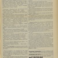 0415 - Page 405 - Congrès. Croisière des médecins français organisée à l'occasion du XVe Congrès international de médecine. (Lisbonne, 19-26 avril, 1906), par MM. les Docteurs Desfosses et Helme, dirigée par M. Heuzé... / Congrès national de gynécologie, d'obstétrique et de pédiatrie (Ve session, Alger, 1er avril 1907)