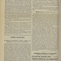 0428 - Page 418 - Revue générale. Les découvertes récentes de la physiologie dans le domaine des sécrétions gastriques et intestinales ; par MM. André Chalier et Joseph Chalier... / Livres nouveaux. La médecine et les médecins en France à l'époque de la renaissance, par le Docteur Wickersheimer. [A. Gaullieur l'Hardy] / Maladies du nez, par le Docteur O. Chiari. [Paul Viollet]