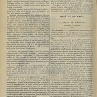 0450 - Page 440 - Contribution à l'étude de la suture des plaies du coeur ; par MM. J. de Fourmestraux et Ch. Liné... / Sociétés savantes. Académie de médecine. (Séance du 27 mars 1906). La tuberculose. M. Huchard