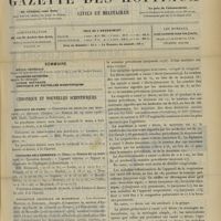 0455 - Page 445 - Sommaire / Chronique et nouvelles scientifiques. Hôpitaux de Paris / Concours de l'internat / Exposition coloniale de Marseille / Statistique