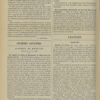 0486 - Page 476 - Médecine pratique. Les bouillies maltosées dans l'alimentation du nourrisson. [L. Babonneix] / Sociétés savantes. Académie de médecine. (Séance du 3 avril 1906). De l'emploi du ballon de Champetier de Ribes dans l'inversion utérine. M. Pinard, sur une observation par M. P. Mantel... / De l'intervention chirurgicale sur les reins dans les cas d'eclampsie. M. Pinard analyse un travail de MM. Chambrelent et Pousson... / Analyses. Médecine. Charbon du larynx. (E. Glas. Munch. med. Wochenz...) [A. Lemierre]