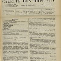 0515 - Page 505 - Sommaire / Chronique et nouvelles scientifiques. Hôpitaux de Paris / Hôpital maritime de Berck-sur-Mer / Guerre / XVIIIe Congrès des anatomistes / Le VIIIe voyage d'études médicales / Nécrologie / Avis