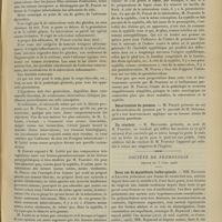 0521 - Page 511 - Sociétés savantes. Académie de médecine. (Séance du 10 avril 1906). Tuberculose inflammatoire à forme néoplasique. M. Poncet / Décortication du poumon. M. Picqué, par le procédé de M. Delorme / Un crachoir. M. Brouardel, au nom de M. Fournier / Société de neurologie. (Séance du 5 avril 1906). Deux cas de myasthénie bulbo-spinale. MM. Raymond et Lejonne
