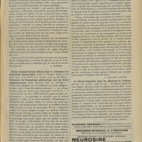 0523 - Page 513 - Analyses. Médecine. La pharyngite à méningocoques comme origine de la méningite épidémique. (A. Ostermann. Deuts. med. Wochens...) [A. Lemierre] / Sérum antigonococcique efficace dans le traitement du rhumatisme gonococcique. (John C. Torrey. Journ. of the Amer. Assoc...) - Traitement du rhumatisme gonococcique par un sérum antigonococcique. (John Rogers. Ibid...) [F. Gardner] / Les entérorragies occultes dans la fièvre typhoïde. (Riforma medica...) [A. Gaullieur l'Hardy] / Le fibrino-diagnostic dans les affections de l'enfance. (Revista clin. pediat...) [A. Gaullieur l'Hardy]