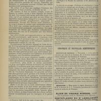 0536 - Page 526 - Revue générale. L'appendicite tuberculeuse ; par Gabriel Hérisson... VIII. Traitement / Avis / Livres nouveaux. Technique de stérilisation à l'usage des pharmaciens, par le Docteur Gérard... [L. Gayard] / Chronique et nouvelles scientifiques. Hôpitaux de Province / Hôpital de la Pitié / Nécrologie