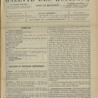 0539 - Page 529 - Sommaire / Chronique et nouvelles scientifiques. Marine / Guerre / Amphithéâtre d'anatomie