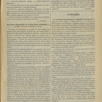 0547 - Page 537 - Livres nouveaux. L'hystérectomie : indications et technique, par le Docteur J.-L. Faure. [E. Ravanier] / Les formes chirurgicales de la tuberculose intestinale, par MM. les Docteurs Bérard et Patel. [L. Chevrier] / Congrès. IIe Congrès international d'hygiène scolaire (Londres, 5-10 août 1907)