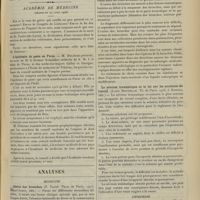 0581 - Page 571 - Sociétés savantes. Académie des sciences. (Séance du 23 avril 1906) / Académie de médecine. (Séance du 24 avril 1906). L'épidémie de peste en Perse. M. Delorme, au nom de M. le Docteur Schneider... / Analyses. Médecine. Ozène des bronches. (F. Taubé. Thèse de Paris...) / La névrose traumatique et la loi sur les accidents du travail. (Louis Monthelie. Th. de Paris...) / Chirurgie. Les fractures du crâne chez l'enfant. (Gasne. Th. de Paris...)