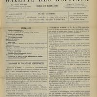 0611 - Page 601 - Sommaire / Chronique et nouvelles scientifiques. Hôpitaux de Paris / Écoles de médecine / Faculté des sciences / Les débouchés de la médecine / Nécrologie