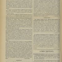 0618 - Page 608 - Analyses. Médecine infantile. Mesures de la pression sanguine chez les nourrissons. (Trumpp. Jahrb. f. Kind...) [L. Babonneix] / Chirurgie. Vaginopexie. (W. P. Graves. Boston med. and surg. Journ...) [F. Gardner] / Neurologie. Les formes frustes de la névrite hypertrophique et progressive de l'enfance. (Beduschi. Rivista di patol. nervosa e mentale...) [L. Alquier] / La guérison histologique de la méningite cérébro-spinale. (Gaussel. Revue neurologique...) [L. Alquier] / Livres nouveaux. L'évolution de la matière, par le Docteur Gustave Le Bon. - La science moderne et son état actuel, par Emile Picard... - La lutte universelle, par Félix Le Dantec... [A. Gaullieur l'Hardy]