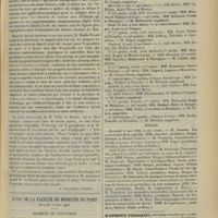 0619 - Page 609 - Livres nouveaux. L'évolution de la matière, par le Docteur Gustave Le Bon. - La science moderne et son état actuel, par Emile Picard... - La lutte universelle, par Félix Le Dantec... [A. Gaullieur l'Hardy] / Actes de la Faculté de médecine de Paris. Du 7 au 12 mai 1906. Examens de doctorat / Thèses