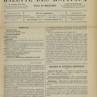 0647 - Page 637 - Sommaire / Paris, 9 mai 1906 / Chronique et nouvelles scientifiques. Hôpitaux de Paris / Distinctions honorifiques / Nécrologie / Maladies cutanées et syphilitiques