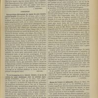 0653 - Page 643 - Analyses. Médecine. Recherches sur l'élimination chlorurée dans l'albuminurie orthostatique. (Docteur Paula Philipson. Jahrb. f. Kind...) [L. Babonneix] / Chirurgie. Thérapeutique chirurgicale du cancer du gros intestin (rectum excepté). (Cavaillon. Th. de Lyon...]. [Chevrier] / Un cas de gangrène de la vésicule biliaire, et un cas de rupture du canal cholédoque, avec un nouveau signe. (Joseph Ransohoff. Journ. of the amer. med. Assoc...) [F. Gardner] / Kystes de l'ovaire et mélancolie. (Ernest A. Hall. The Canada Lancet...) [M. Lance]
