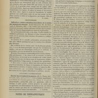 0654 - Page 644 - Analyses. Chirurgie. Kystes de l'ovaire et mélancolie. (Ernest A. Hall. The Canada Lancet...) [M. Lance] / Obstetrique. Indications, contre-indications et accidents de la version par manoeuvres externes. (Louis Delacour. Th. de Paris...) [Gayard] / Anatomie pathologique. Enorme hypertrophie de la prostate. (M.-R. Marie. Bull. de la Soc. anat...) [L. Alquier] / Notes de thérapeutique / Livres nouveaux. Eléments d'électrothérapie clinique, par A. Zimmern... Préface de J. Bergonié... [L. Babonneix]