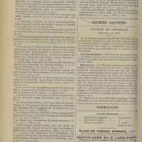 0668 - Page 658 - Les voies de la sensibilité dans la moelle de l'homme ; par le Docteur J. Grasset... / Sociétés savantes. Société de chirurgie. (Séance du 9 mai 1906). Luxation du poignet. M. Couteaud / Kyste du cou. M. Walther / Formulaire. Poudre dentifrice