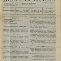 0719 - Page 709 - Sommaire / Chronique et nouvelles scientifiques. Hôpitaux de Paris / Distinctions honorifiques / Congrès pour la répression de l'exercice illégal de la médecine / Caisse des pensions de retraite du corps médical français / Conférences