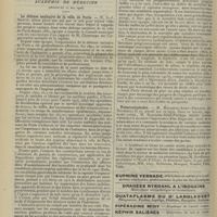 0728 - Page 718 - Revue générale. Les pseudo-rhumatismes toxiques ; par le Docteur Lassance... / Sociétés savantes. Académie de médecine. (Séance du 22 mai 1906). La défense sanitaire de la ville de Paris. M. A.-J. Martin / Tuberculophobie. M. Rousseau-Saint-Philippe...