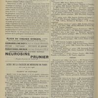 0740 - Page 730 - Notes de thérapeutique. Sur la pathogénie intestinale de la tuberculose et les indications thérapeutiques ; par le Docteur Cholon / Actes de la Faculté de médecine de Paris. Du 4 au 9 juin 1906. Examens de doctorat / Thèses