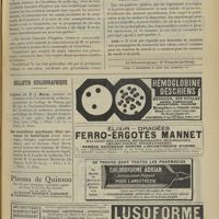 0753 - Page 743 - Chronique et nouvelles scientifiques. (Suite). La catastrophe de courrières / Avis / Bulletin bibliographique