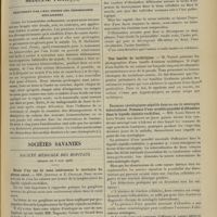 0795 - Page 785 - Clinique des maladies de l'appareil digestif. Traitement de l'hystérie gastrique ; par MM. Albert Mathieu et J.-Ch. Roux. Caractères communs aux accidents hystériques qui doivent diriger le traitement. Les procédés de suggestion : critique de la psychothérapie rationnelle. La mise en oeuvre de l'isolement / Médecine pratique. Traitement par l'eau froide des hémorroïdes enflammées / Sociétés savantes. Société médicale des hôpitaux. (Séance du 8 juin 1906). Etude d'un cas de zona intéressant le territoire du plexus sacré. MM. Queyrat et E. Feuillié / M. Queyrat : Lésions syphilitiques tertiaires graves / Contribution à l'étude des éliminations urinaires provoquées. M. E. Feuillié / Une famille de rachitiques. M. Variot / Examens cystologiques négatifs dans un cas de méningite tuberculeuse. Présence d'une notable quantité d'albumine dans le liquide céphalo-rachidien. MM. Louis Rénon et Léon Tixier
