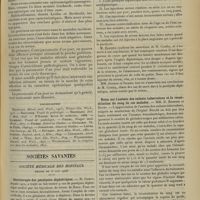 0833 - Page 823 - La pneumonie d'un jour ; par M. Nordmann... / Sociétés savantes. Société médicale des hôpitaux. (Séance du 15 juin 1906). Sérothérapie des paralysies diphtériques. M. Comby / Notes sur l'anémie des enfants tuberculeux et la reconstitution du sang de ces malades. MM. H. Barbier et Ravry